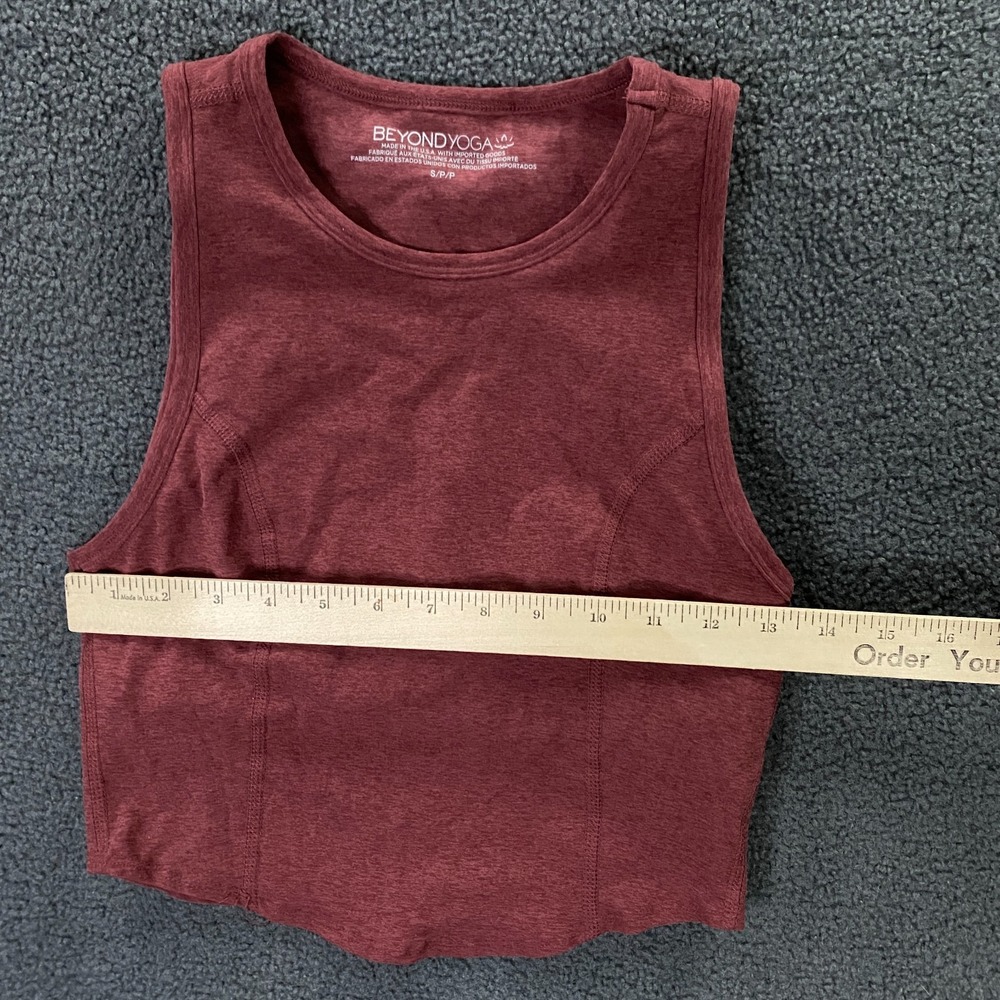 Beyond Yoga Beyond Yoga Motivate Spacedye Cropped Tank size Small Red Pink Top - Picture 6 of 8
